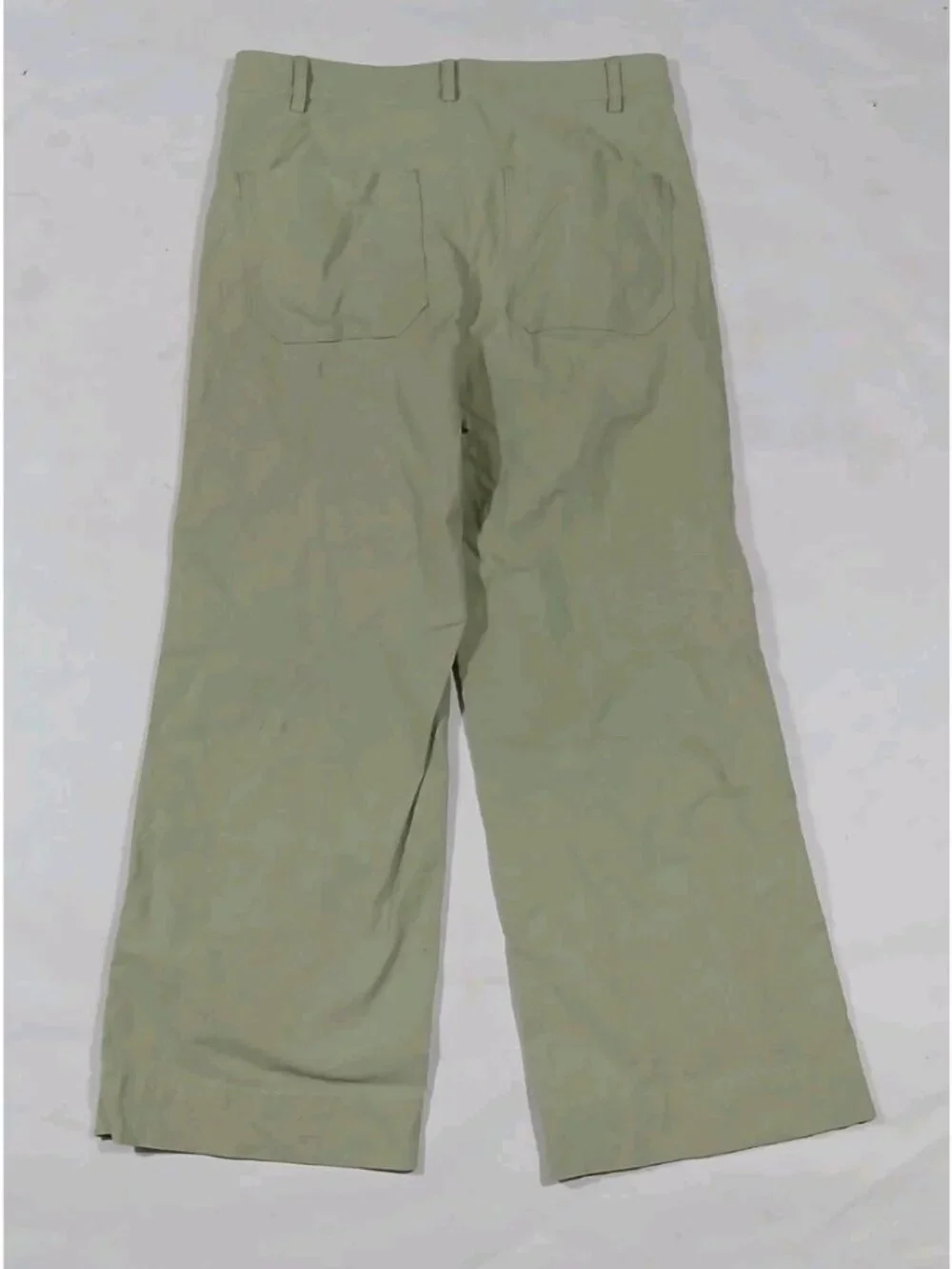 J. Crew Ella Wide Leg Linen Blend Cropped Pants